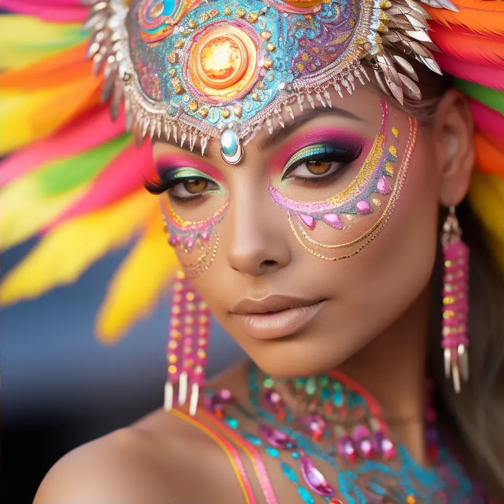 festival makeup close-up - Image 2