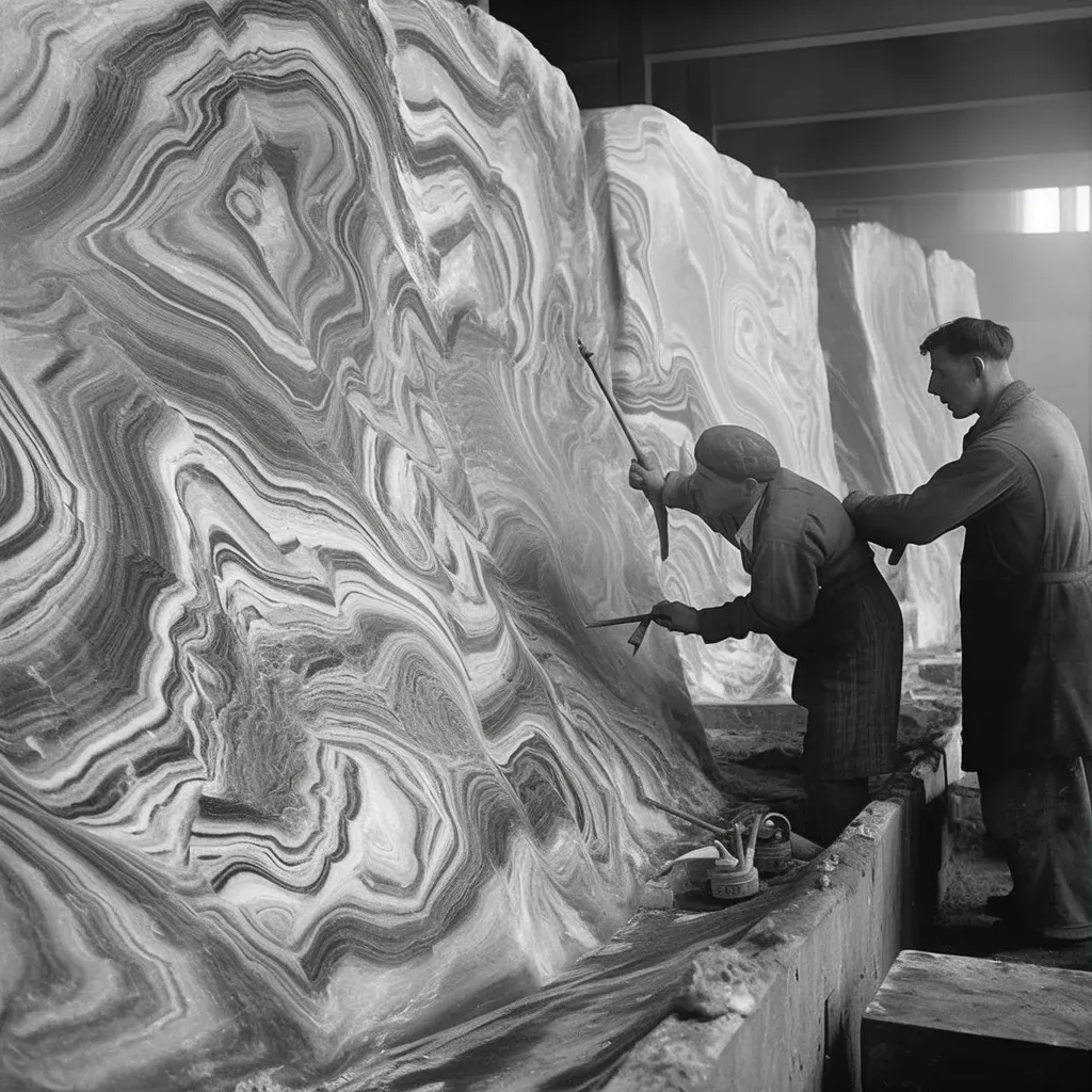 Marble with dynamic swirls and colorful veins creating natural masterpieces - Image 3