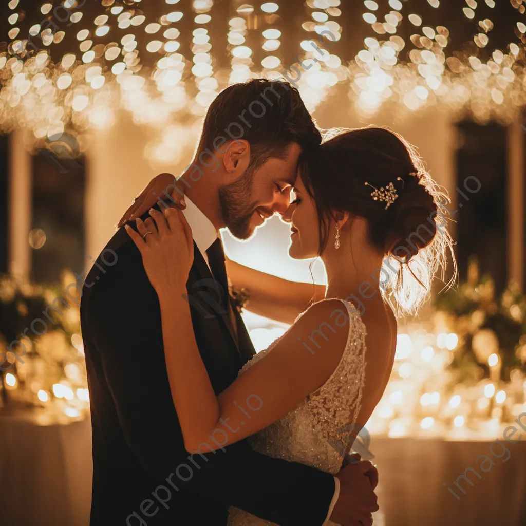 Bride and groom during their first dance - Image 2