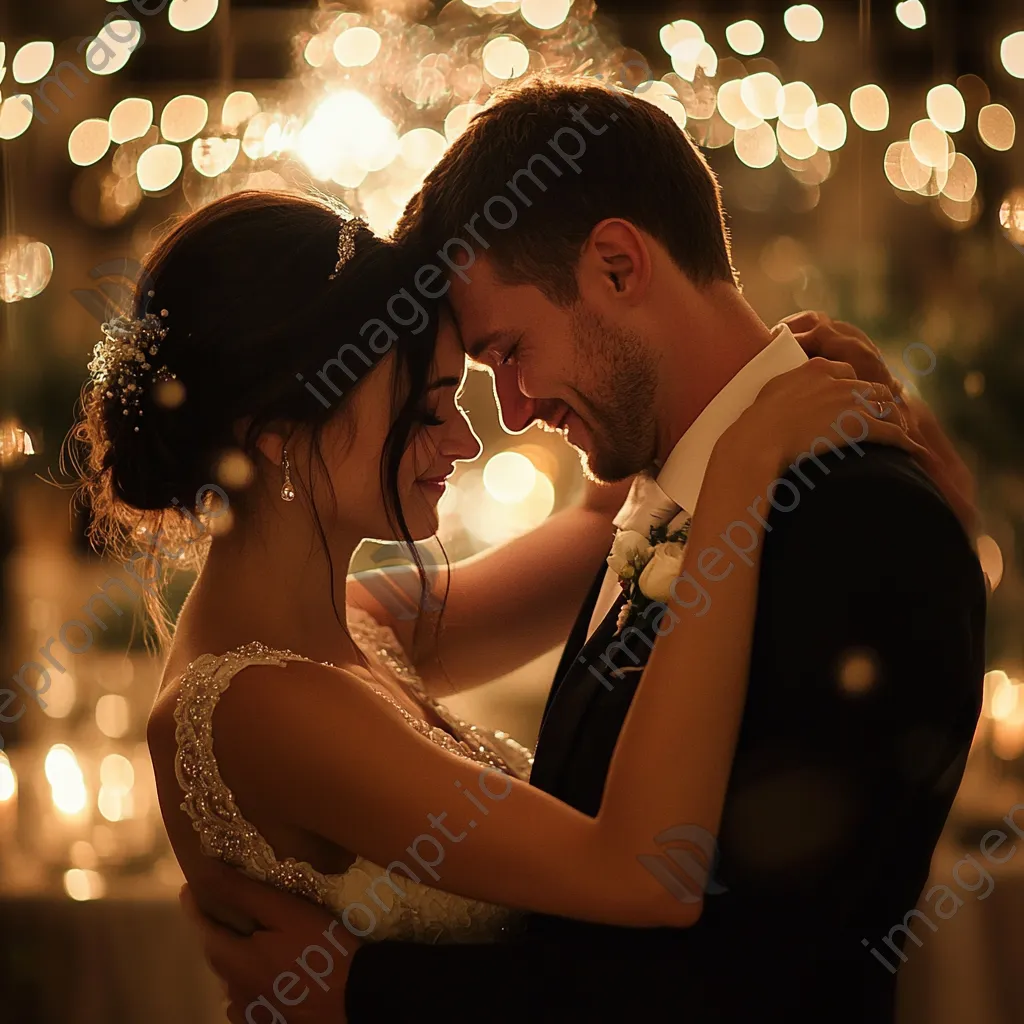 Bride and groom during their first dance - Image 3