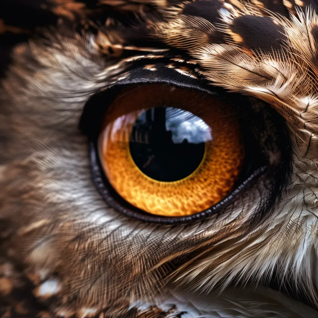 Owl eye in the dark - Image 1