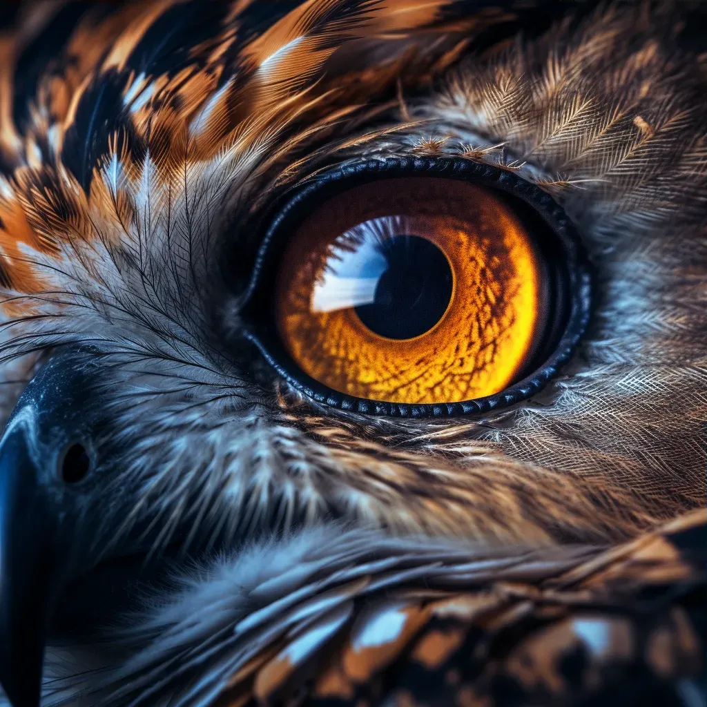 Owl eye in the dark - Image 3