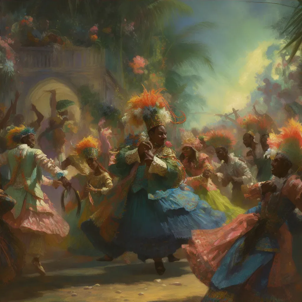 Colorful festival scene with dance fusion - Image 4