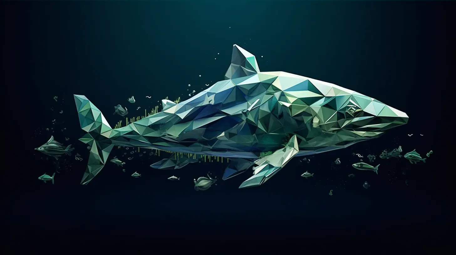 Oceanic-themed low poly typography with hidden sea creatures - Image 3