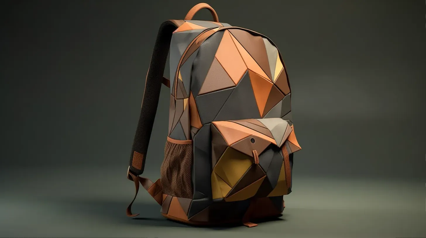 Origami-Inspired Poly Backpack