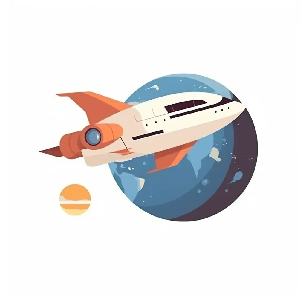 Futuristic Space Tourism Logo - Image 1