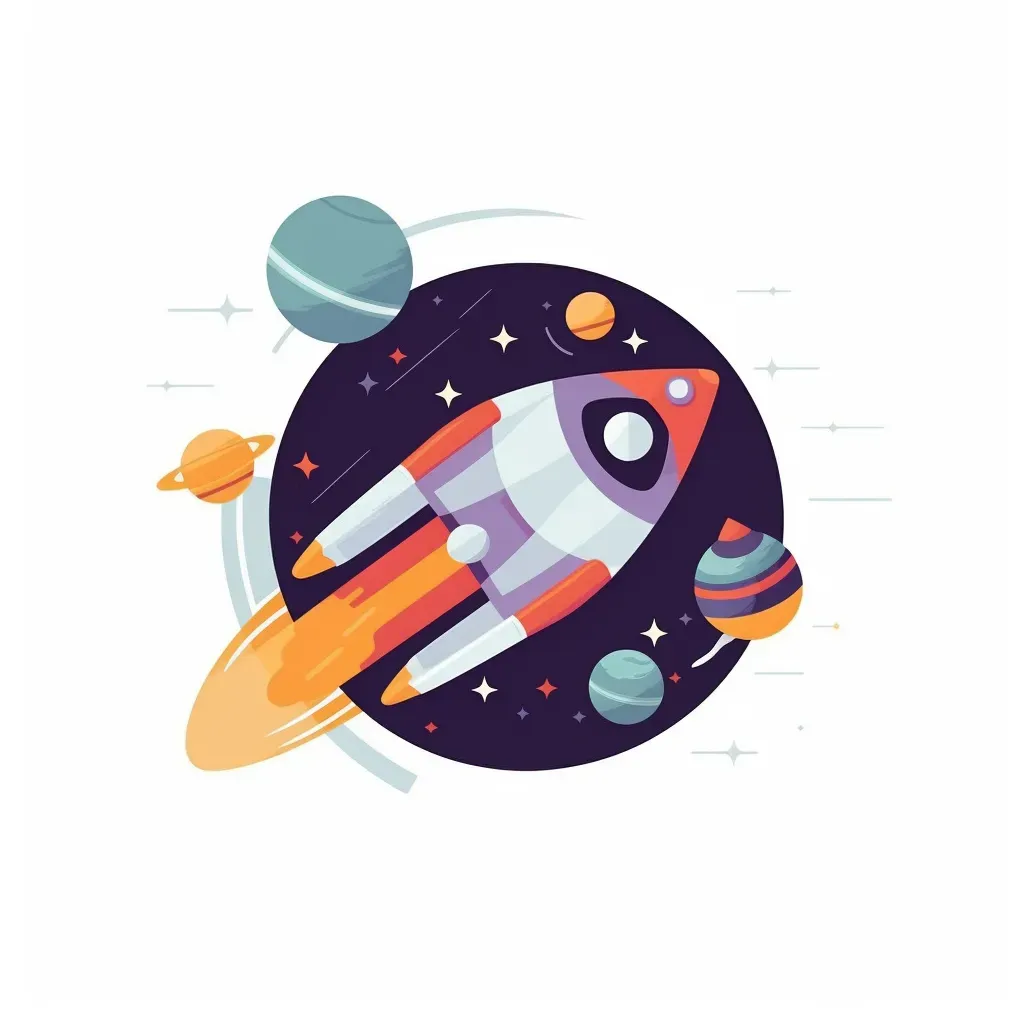 Futuristic Space Tourism Logo