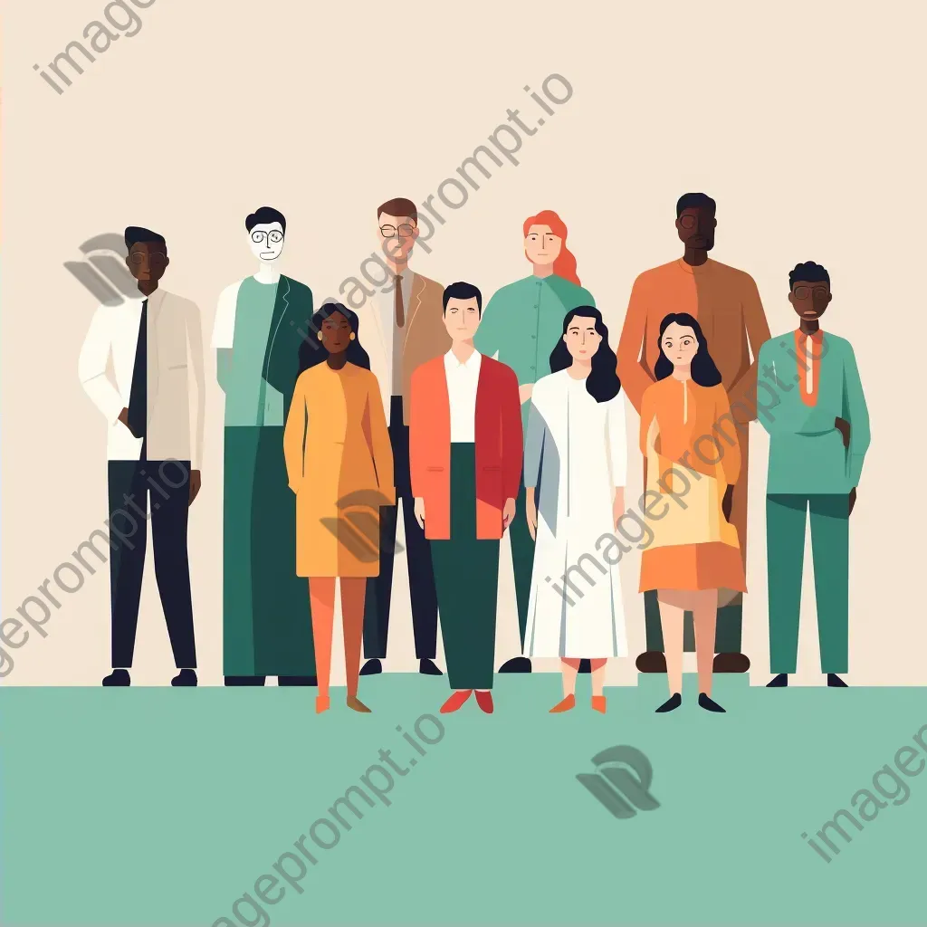 Illustration of diverse team collaboration and inclusion - Image 2