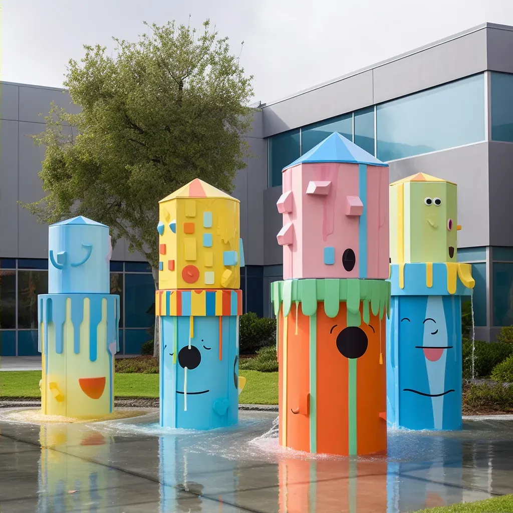 Rainwater harvesting sculptures promoting water conservation - Image 2