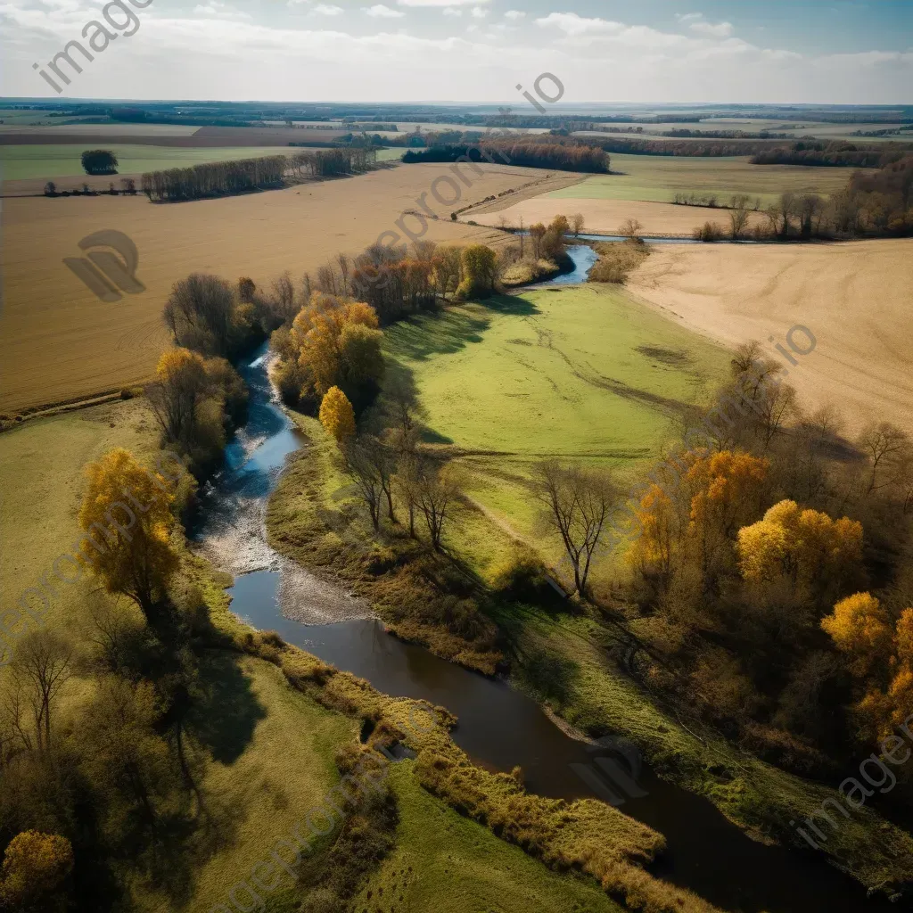 Rural landscape with winding river shot on Nikon D850 - Image 4