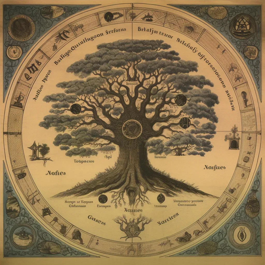 Representation of the world tree Yggdrasil from Norse mythology - Image 4