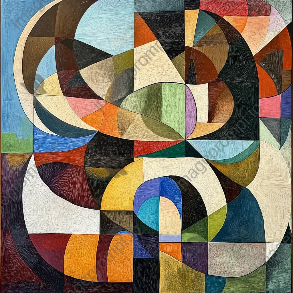 Geometric Cubist interpretation of mitochondria - Image 2