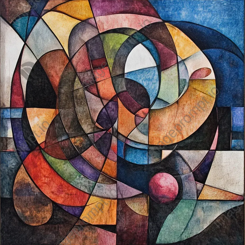 Geometric Cubist interpretation of mitochondria - Image 4