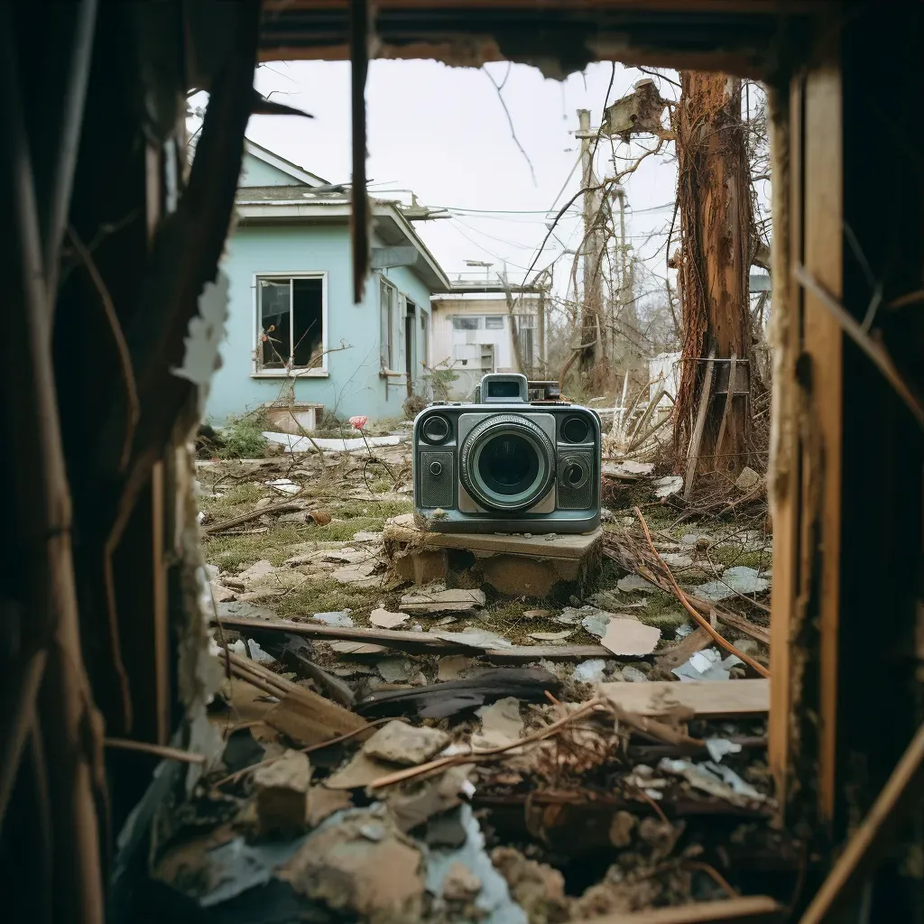 Abandoned house viewed as lively home through camera lens - Image 3