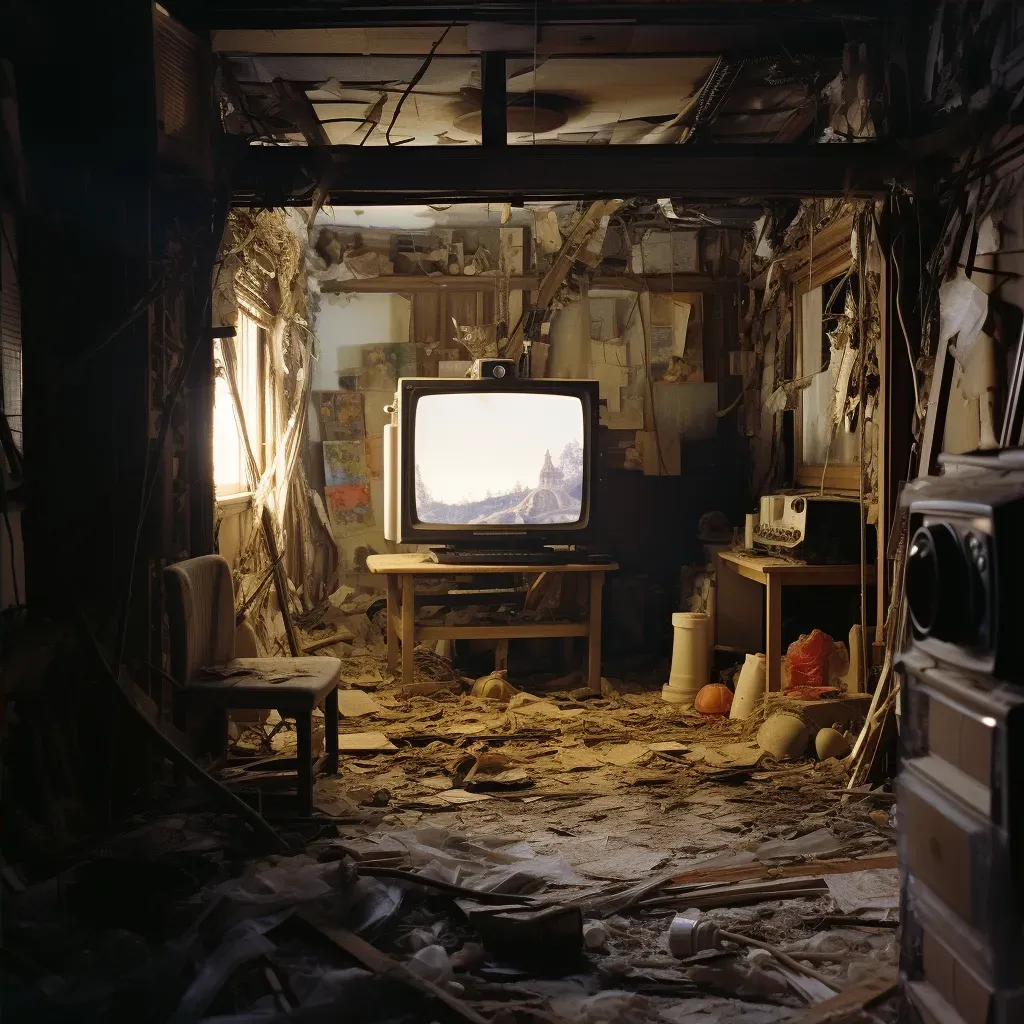 Abandoned house viewed as lively home through camera lens - Image 4