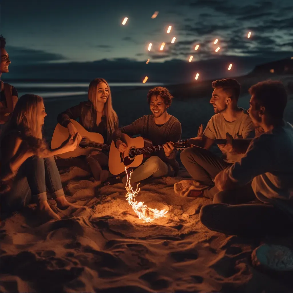 summer night campfire - Image 2