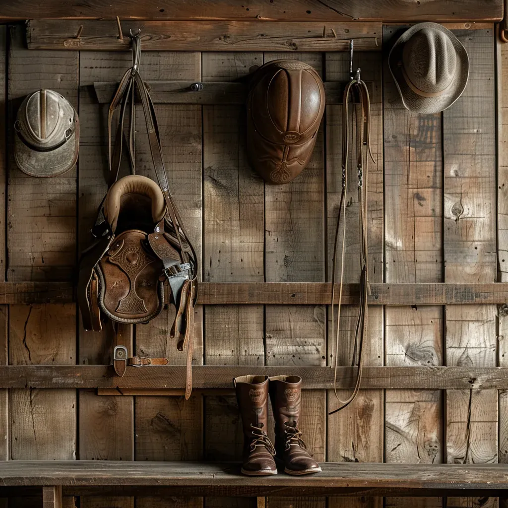 Equestrian Saddle and Gear