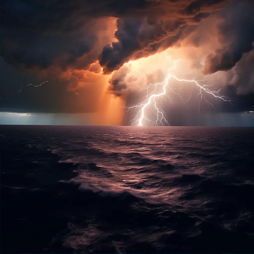 Lightning storm over the sea - Image 2