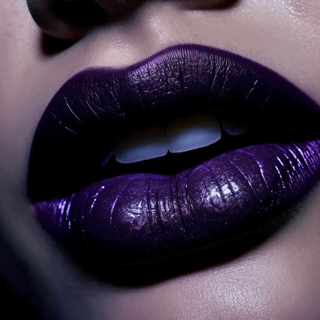 detailed gothic lip makeup - Image 3