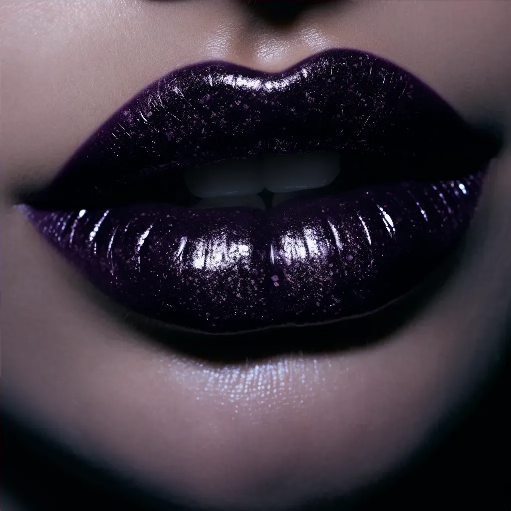 detailed gothic lip makeup - Image 4