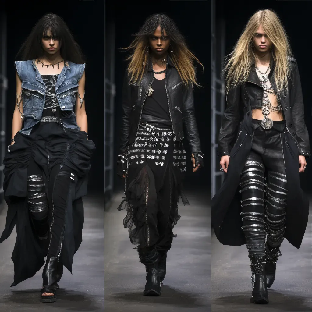 Rock-Inspired Fashion Runway