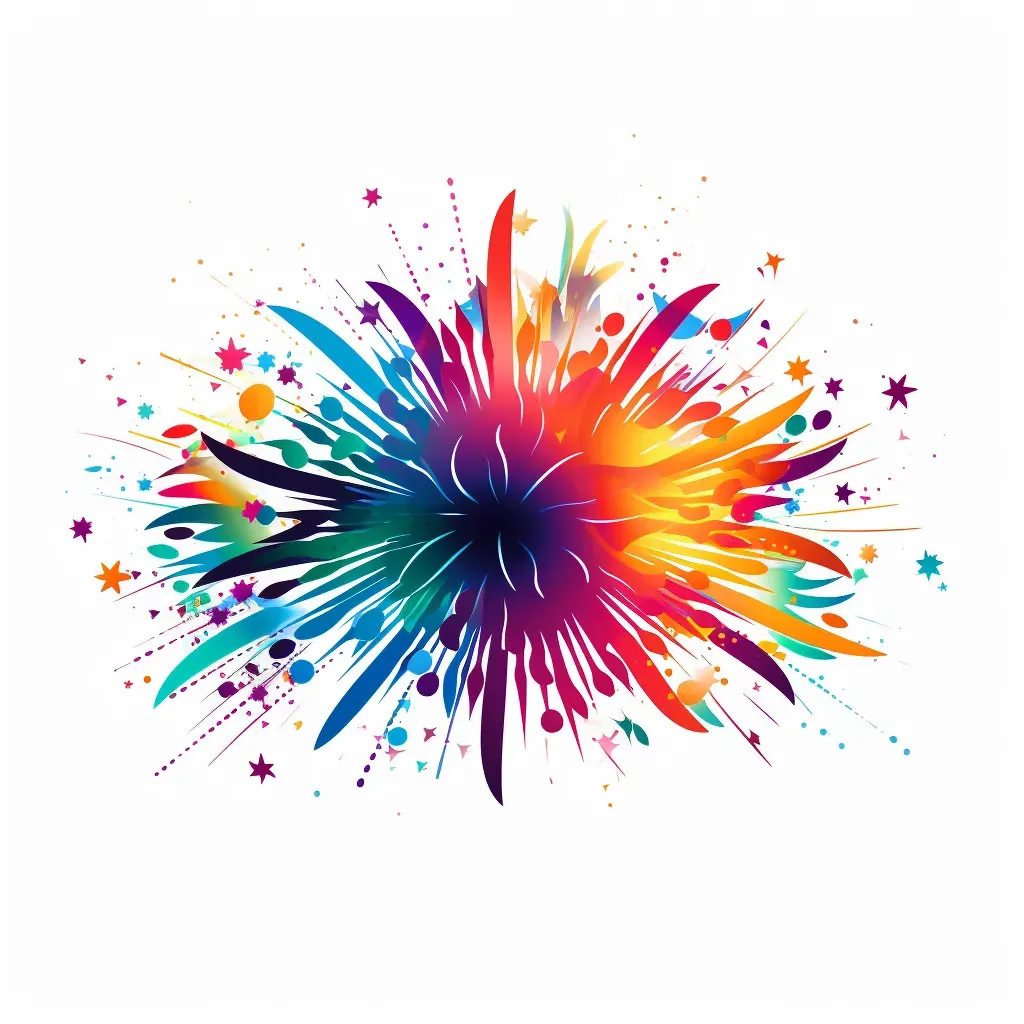 Colorful music notes in the air logo - Image 3