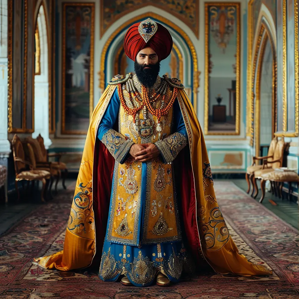 Turkish Ottoman sultan attire in a grand palace - Image 1