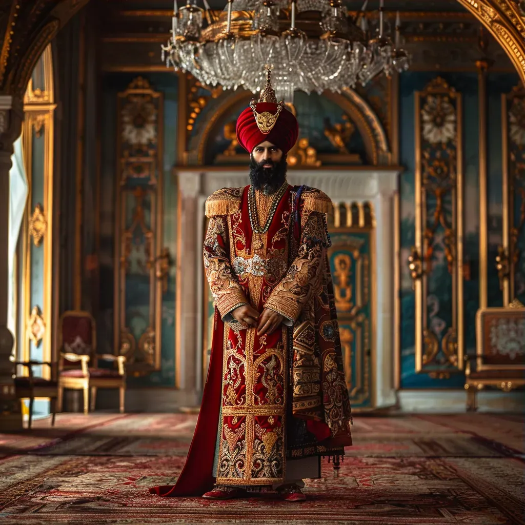 Turkish Ottoman sultan attire in a grand palace - Image 3