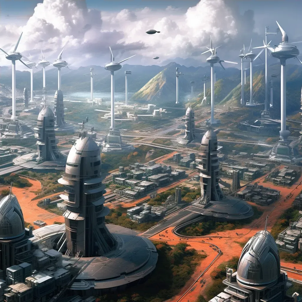 Futuristic city powered by renewable energy sources - Image 4