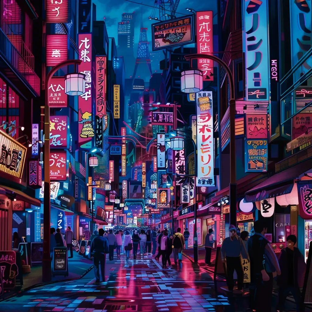 Neon streets Tokyo - Image 1