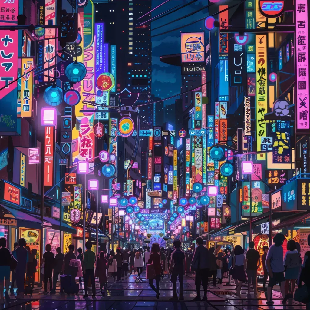 Neon streets Tokyo - Image 3