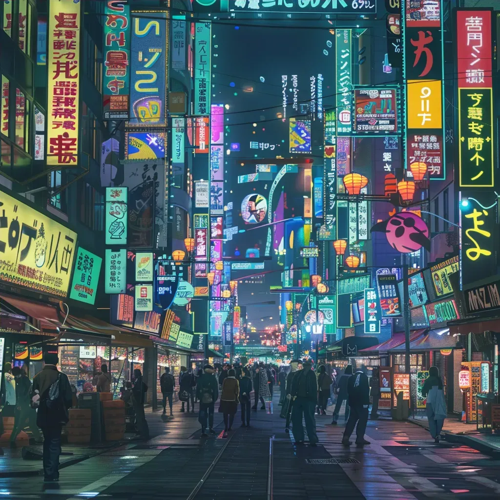 Neon streets Tokyo - Image 4