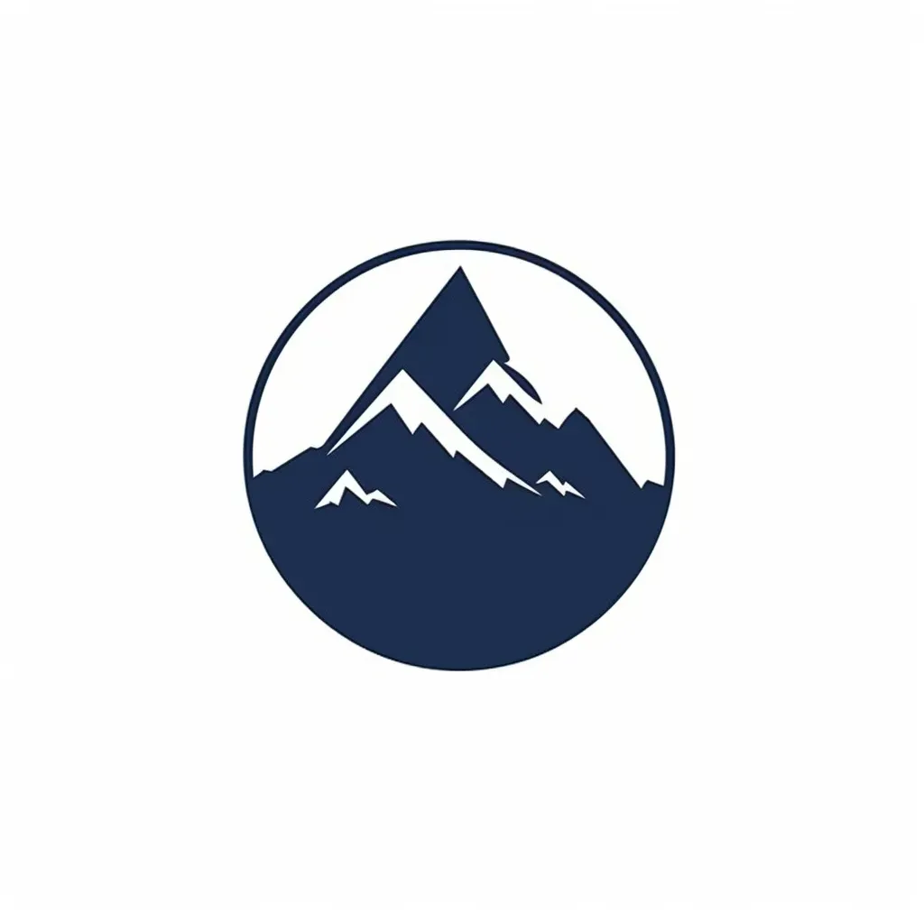 Monochrome mountain view logo - Image 3