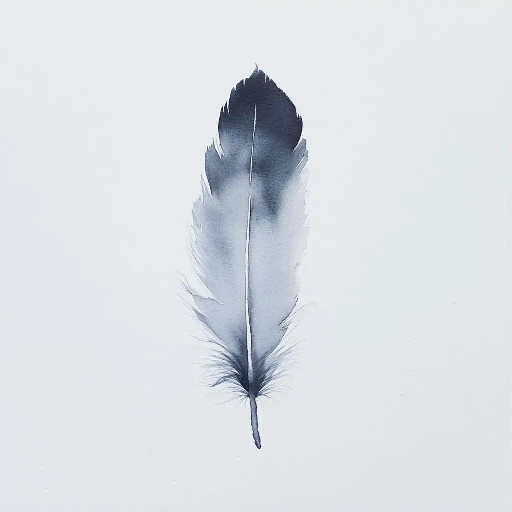 Solitary Feather Minimalism