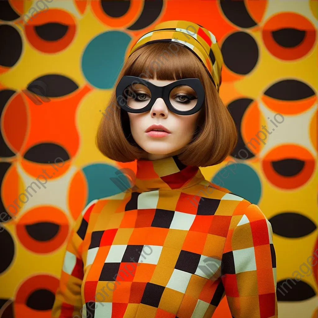 1960s mod style fashion bold colors and patterns - Image 3