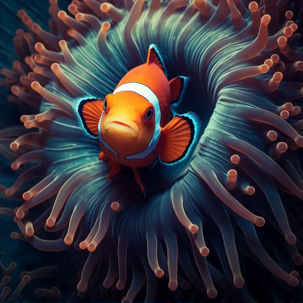 clownfish in sea anemone - Image 2