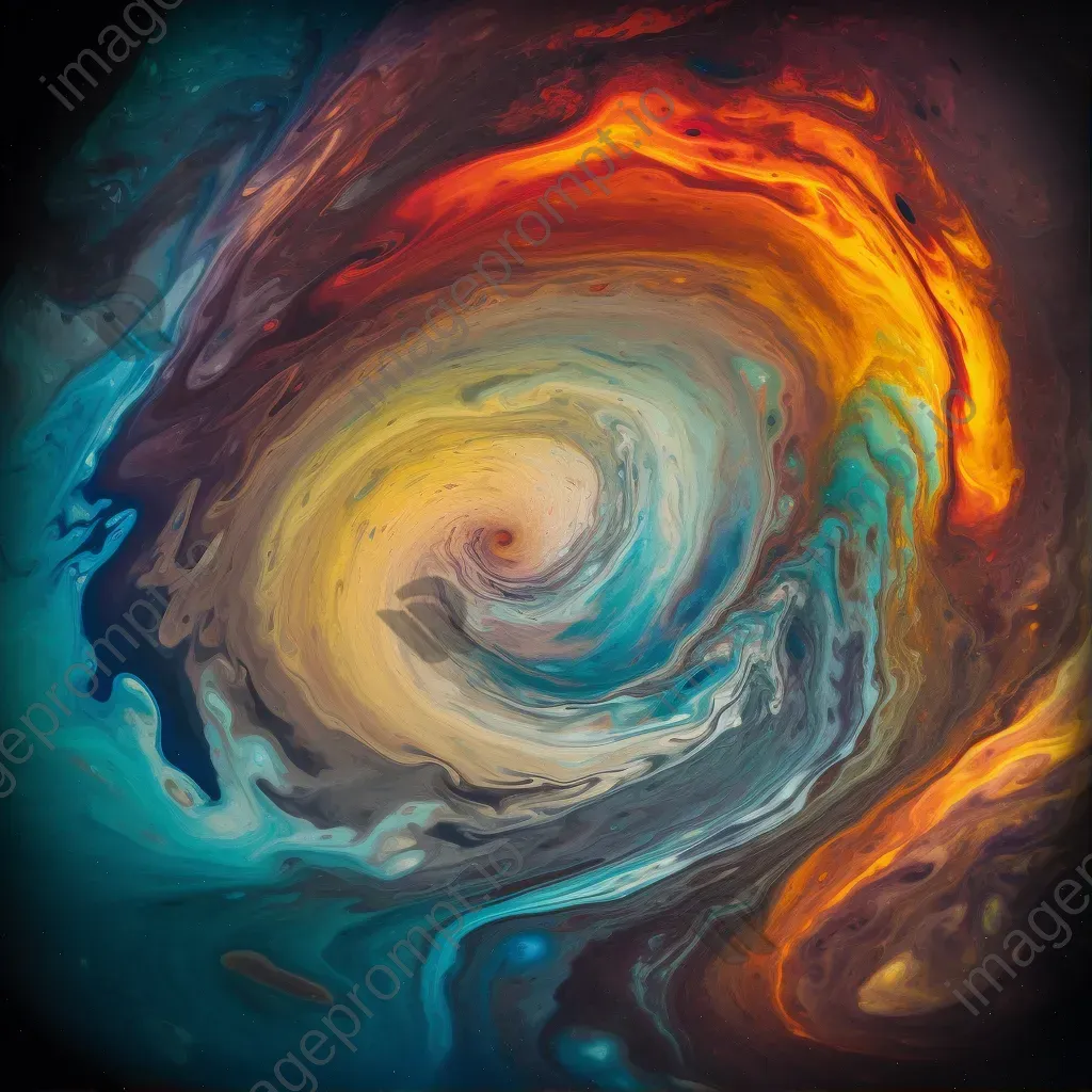 Multi-colored gas giant with swirling clouds and vibrant hues - Image 1