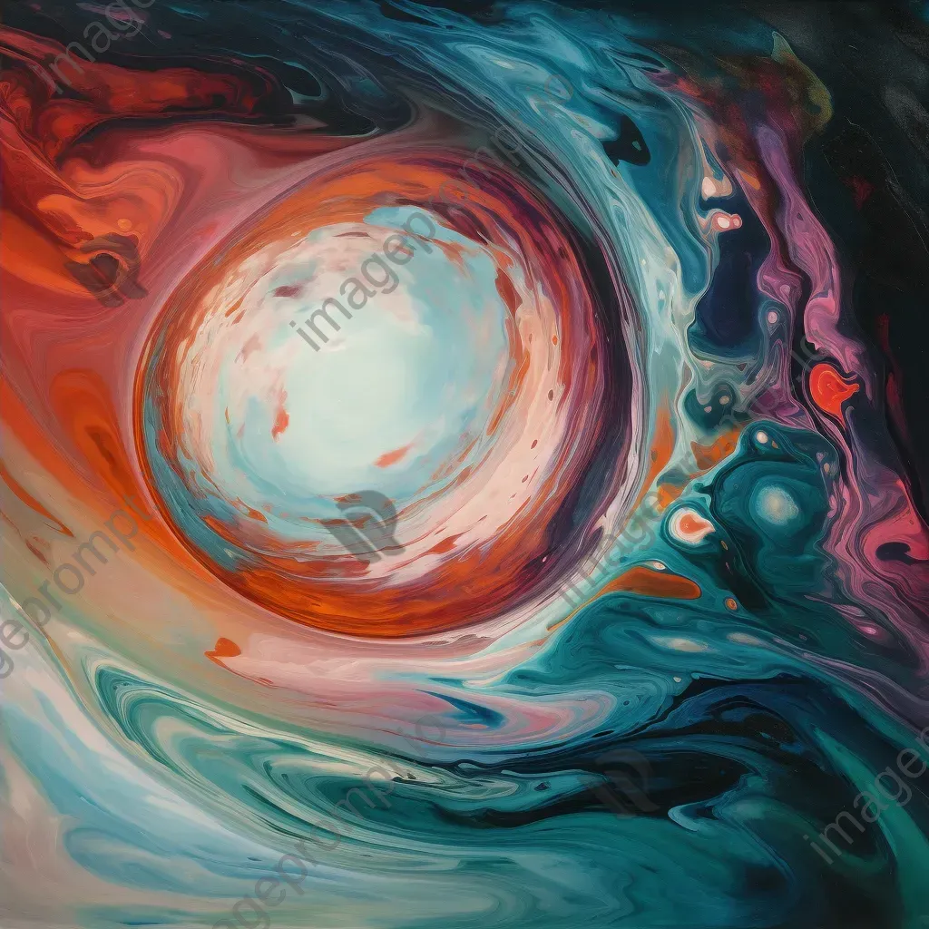 Multi-colored gas giant with swirling clouds and vibrant hues - Image 4