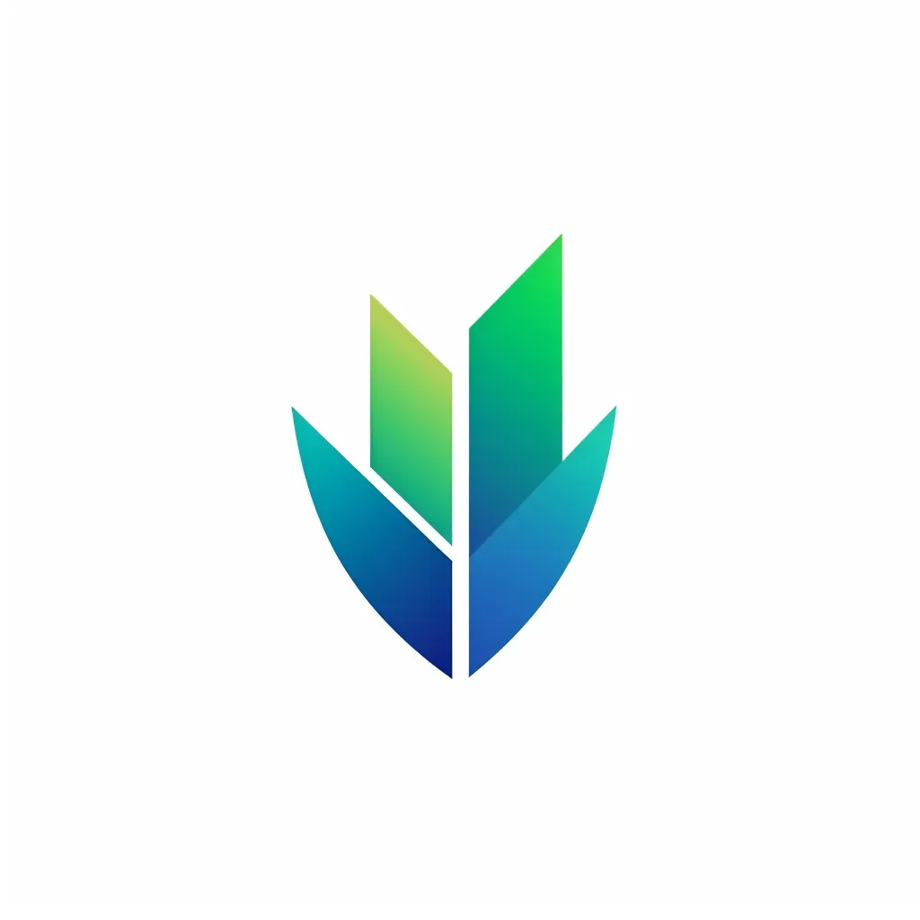 Sleek and modern logo for a fintech startup with an upward arrow icon in blue and green - Image 3