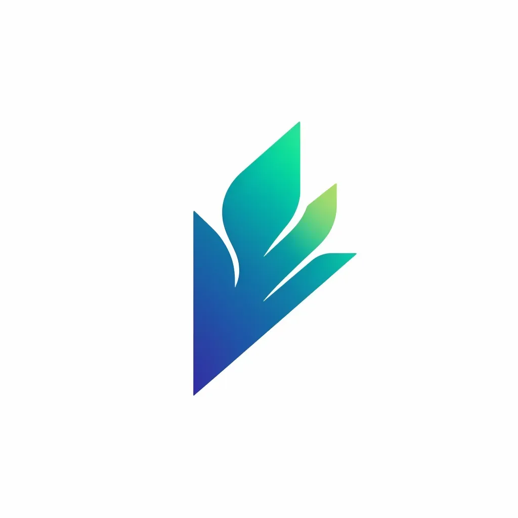 Sleek and modern logo for a fintech startup with an upward arrow icon in blue and green - Image 4