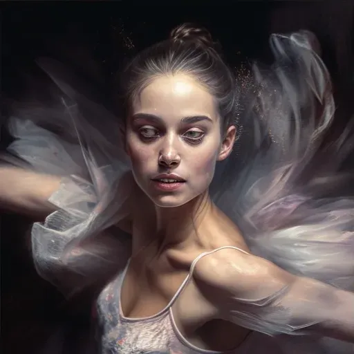 Intense ballet dancer portrait - Image 3