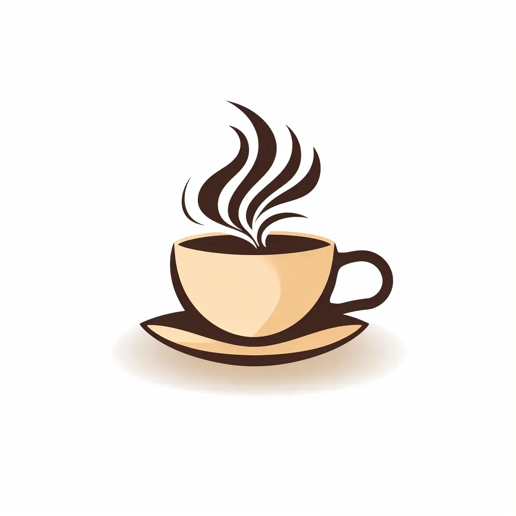 Coffee shop logo with modern coffee cup design - Image 1