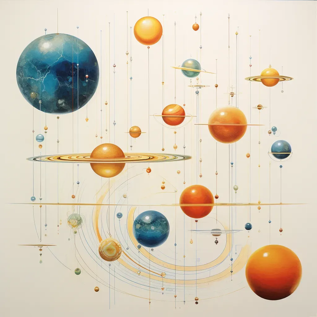 Illustration of planetary orbits in the solar system - Image 1