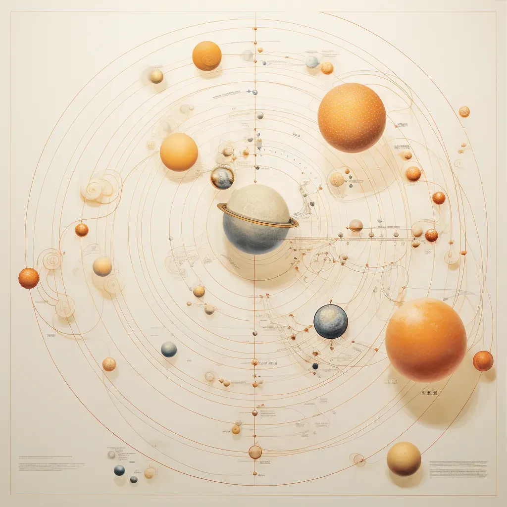 Illustration of planetary orbits in the solar system - Image 3