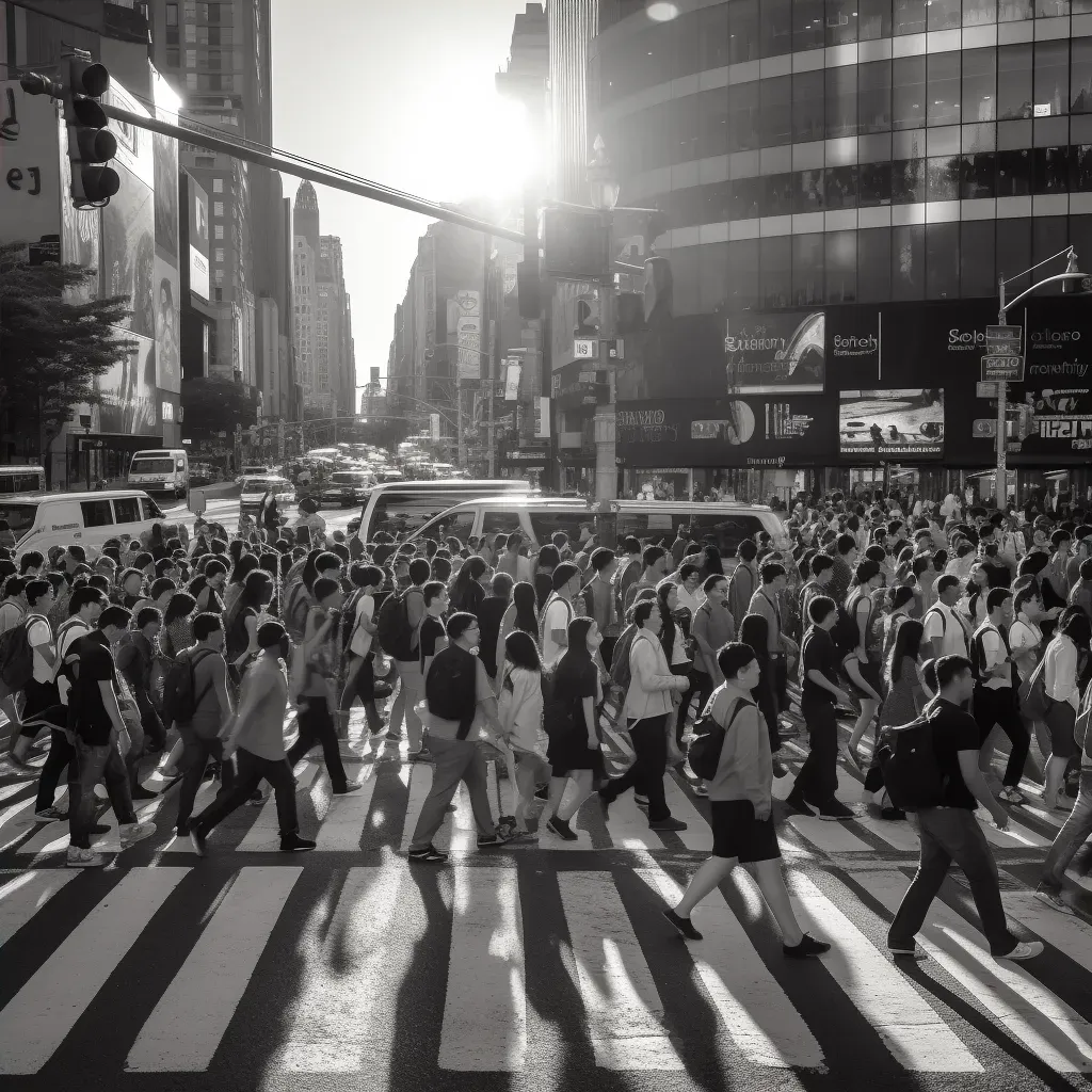 Rush hour street crossing - Image 4