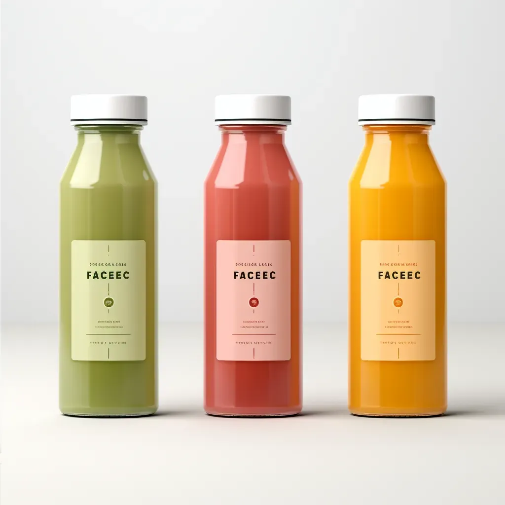 Sleek and modern logo design with fresh juice bottle icon - Image 2