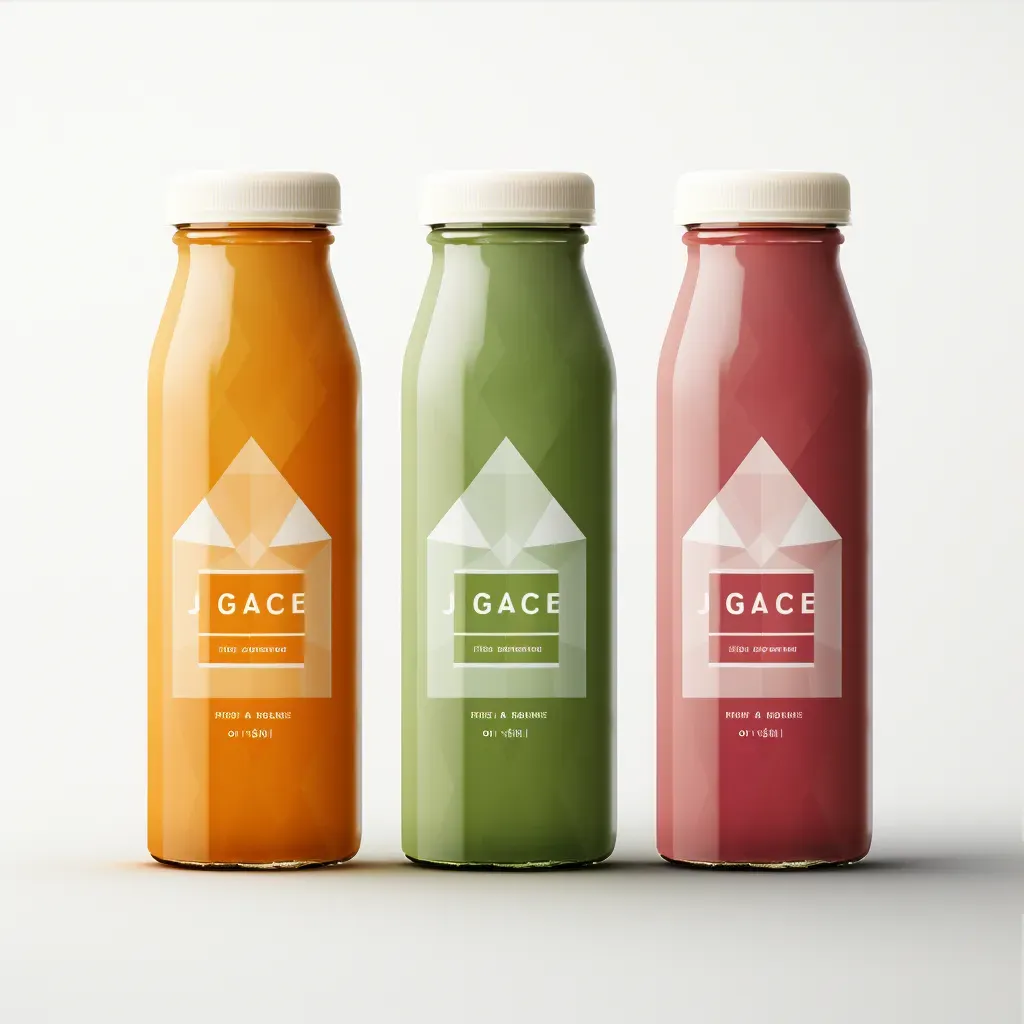 Sleek and modern logo design with fresh juice bottle icon - Image 3