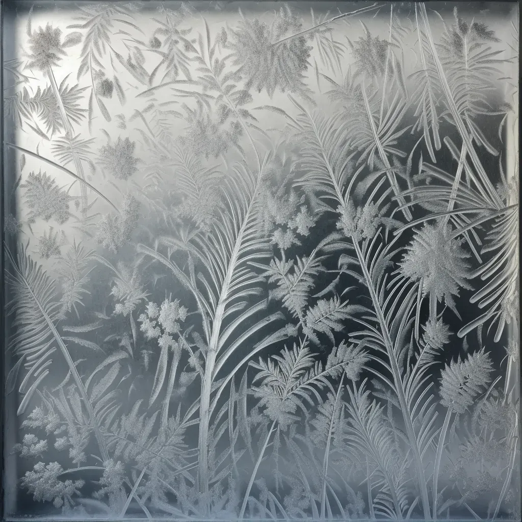 Frost pattern on a winter window - Image 1