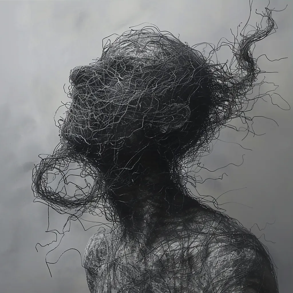 Unraveling anxiety portrait - Image 3