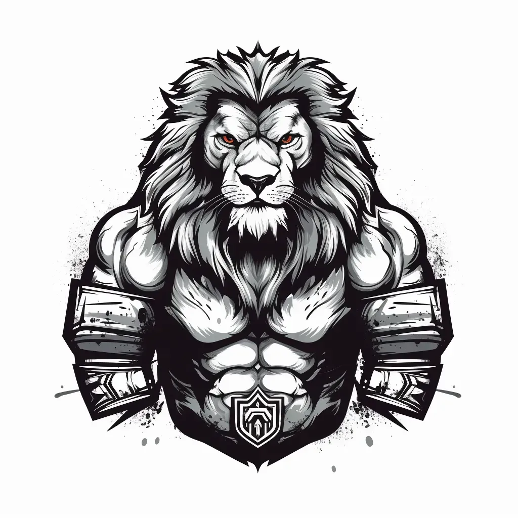 Muscular Lion Logo for Fitness Brand - Image 4